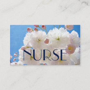 Krankenschwester Visitenkarten Blossoms Nursing Kr Visitenkarte