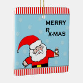 Krankenschwester-Weihnachten Keramikornament (Rechts)