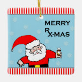 Krankenschwester-Weihnachten Keramikornament (Vorderseite)