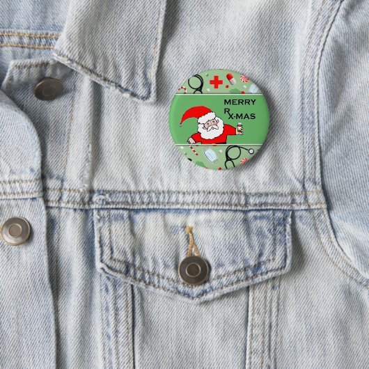 Krankenschwester Weihnachts-Flair Button (Beispiel)