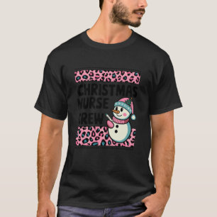 Krankenschwester Weihnachtsmannschaft Schneemann R T-Shirt