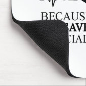 Krankenschwester, weil Badass Lifesaver kein Offiz Mousepad (Ecke)