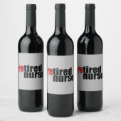 Krankenschwester Weinetikett (Flaschen)