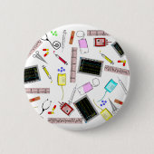 Krankenschwester-Werkzeuge Button (Vorderseite)