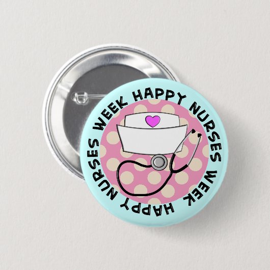 Krankenschwester-Woche /buttons Button (Vorne & Hinten)