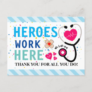 Krankenschwester-Woche-Dankeschön-Banner Postkarte