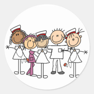 Krankenschwester-Wochen-T - Shirts und Geschenke Runder Aufkleber