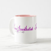 Krankenschwesteranesthetist-Geschenke Zweifarbige Tasse (Vorderseite Links)