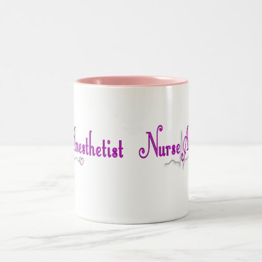 Krankenschwesteranesthetist-Geschenke Zweifarbige Tasse (Mittel)