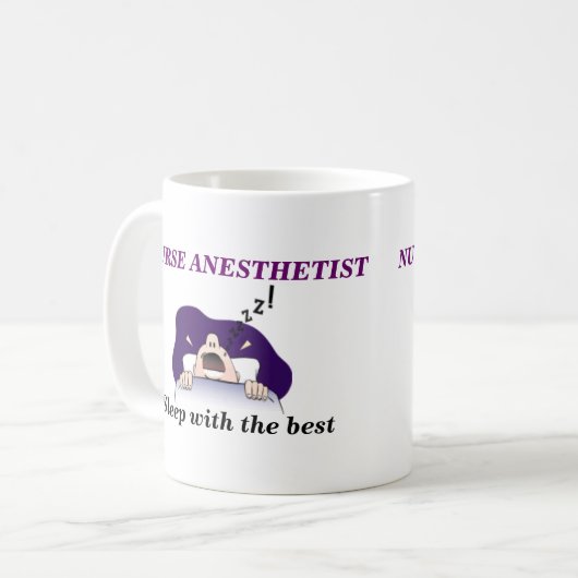 KRANKENSCHWESTERANESTHETIST, Schlaf mit dem Besten Kaffeetasse (Vorderseite Links)