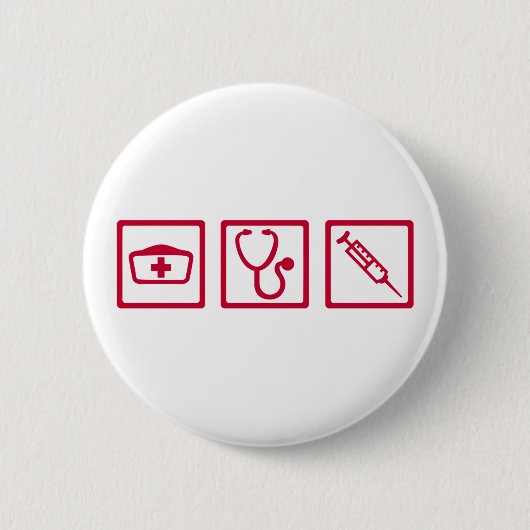Krankenschwesterausrüstung Button (Vorderseite)