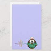 Krankenschwestereule Briefpapier (Vorne/Hinten)