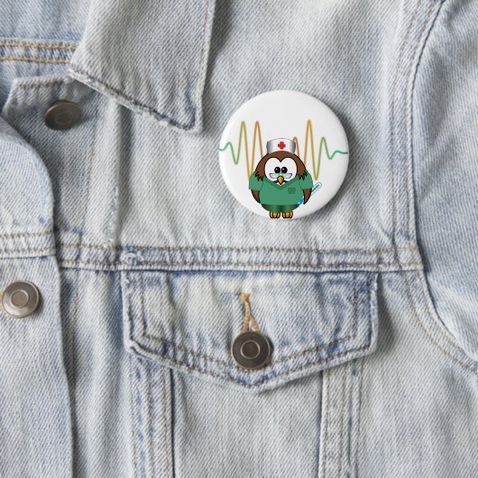 Krankenschwestereule Button (Beispiel)