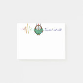 Krankenschwestereule Post-it Klebezettel (Vorderseite)