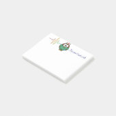 Krankenschwestereule Post-it Klebezettel (angewinkelt)