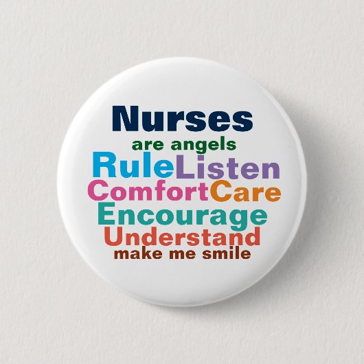 Krankenschwestergeschenkknöpfe Button (Vorderseite)