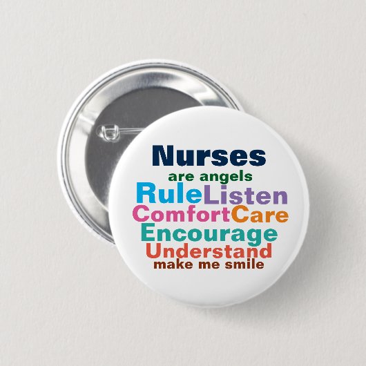 Krankenschwestergeschenkknöpfe Button (Vorne & Hinten)