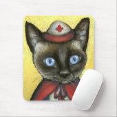 Krankenschwesterkatze Mousepad (Mit Mouse)