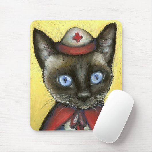 Krankenschwesterkatze Mousepad (Mit Mouse)