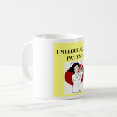 Krankenschwesterkrankenpflegewitz Kaffeetasse (Vorderseite Links)