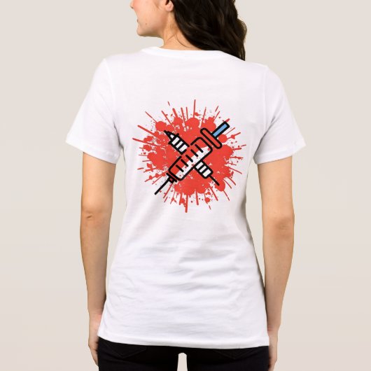 Krankenschwestern an der Frontline Tri-Blend Shirt (Rückseite)