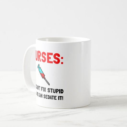 Krankenschwestern beruhigt kaffeetasse (Vorderseite Links)