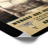 Krankenschwestern brauchten den Zweiten Weltkrieg Poster (Ecke)