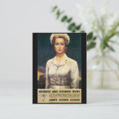 Krankenschwestern brauchten den Zweiten Weltkrieg Postkarte (Stehend Vorderseite)