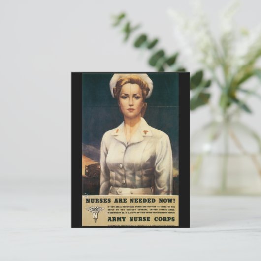 Krankenschwestern brauchten den Zweiten Weltkrieg Postkarte (Stehend Vorderseite)