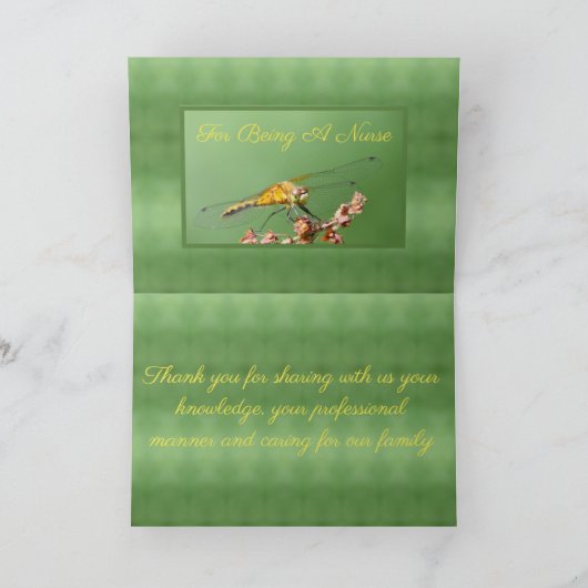 Krankenschwestern Danke Karte (Innenseite)