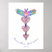 Krankenschwestern denken, fühlen und pflegen poster (Vorne)