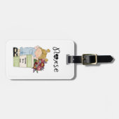 Krankenschwestern, die sorgfältig dienen gepäckanhänger (Vorderseite horizontal)