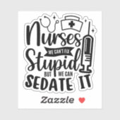 Krankenschwestern, die wir nicht reparieren können aufkleber (Blatt)