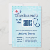 Krankenschwestern-Examensfeier Einladung (Vorderseite)