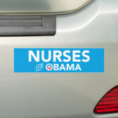Krankenschwestern für Barack Obama Autoaufkleber (Auf Auto)