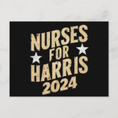 Krankenschwestern für Harris 2024 USA Postkarte (Vorderseite)