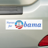 Krankenschwestern für Obama 2012 Autoaufkleber (Auf Auto)