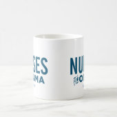 Krankenschwestern für Obama Kaffeetasse (Mittel)