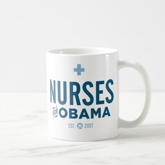 Krankenschwestern für Obama Kaffeetasse (Rechts)