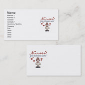 Krankenschwestern geben intensive Sorgfalt-T - Visitenkarte (Vorne/Hinten)