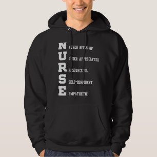 Krankenschwestern geben nie unter Wertschätzung au Hoodie