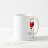 Krankenschwestern Gebet Herzschrift Personalisiert Kaffeetasse (VorderseiteRechts)