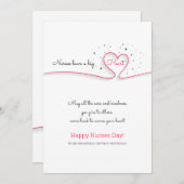 Krankenschwestern haben ein großes Herz Einladung (Vorne/Hinten)