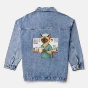 Krankenschwestern haben eine Dienstunterbrechung Jeansjacke