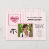 Krankenschwestern haben einen Einladung zum Foto d (Vorne/Hinten)