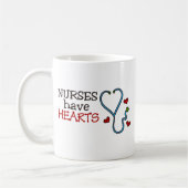 Krankenschwestern haben Herz Kaffeetasse (Links)