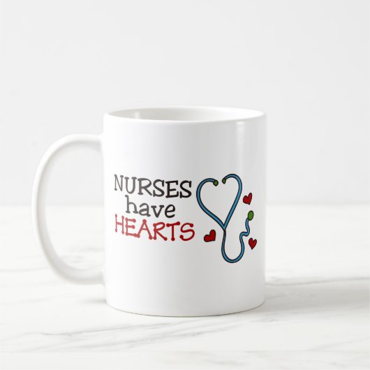 Krankenschwestern haben Herz Kaffeetasse (Links)