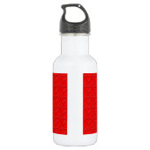 Krankenschwestern haben Herz-Rot-Herzen Edelstahlflasche (Rückseite)