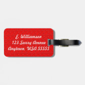 Krankenschwestern haben Herz-Rot-Herzen Gepäckanhänger (Rückseite horizontal)