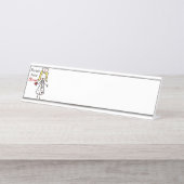 Krankenschwestern haben Herz Schreibtischnamensplakette (Vorderseite )